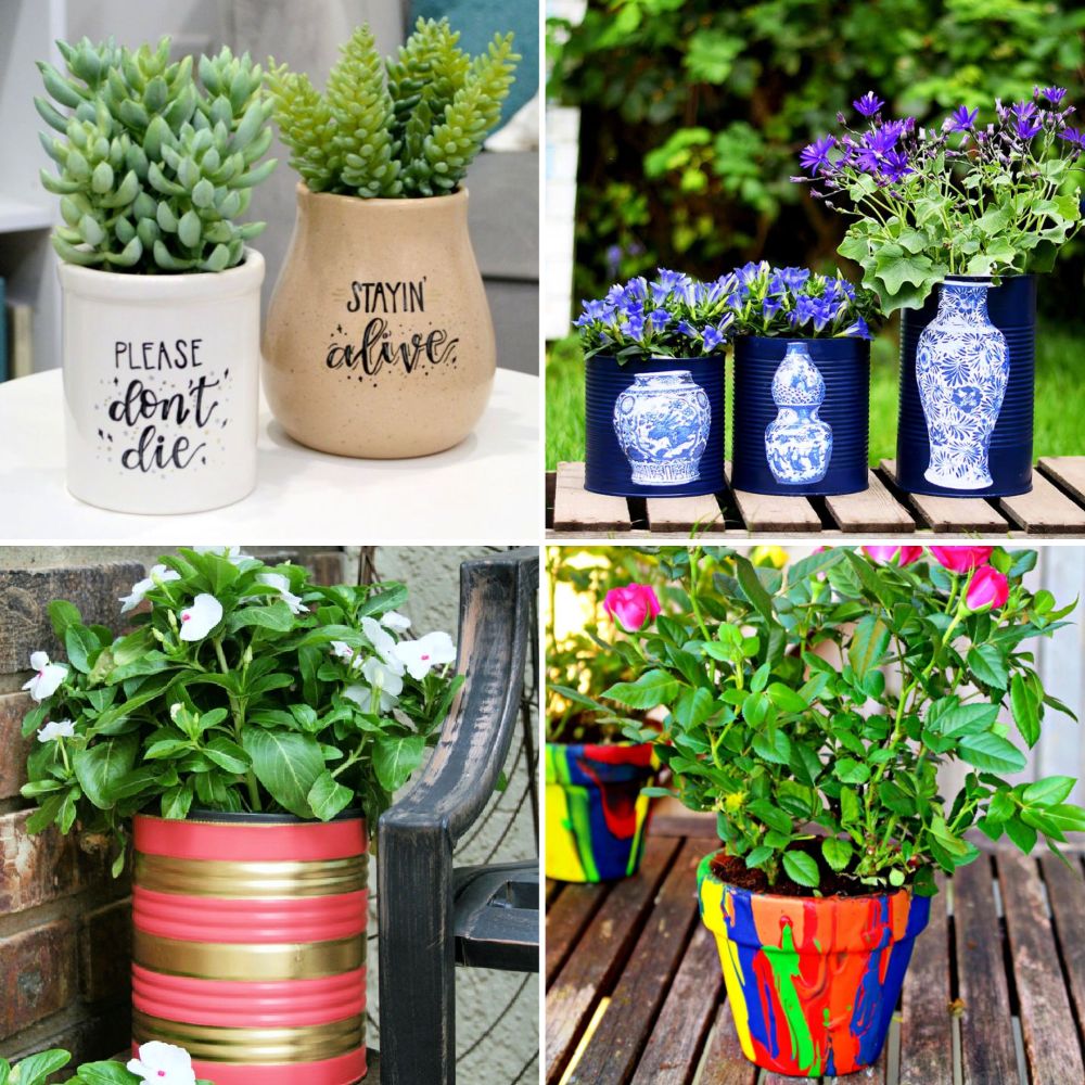 30 Unique DIY Flower Pot Ideas - Flower Planter Ideas - Lost At E Minor