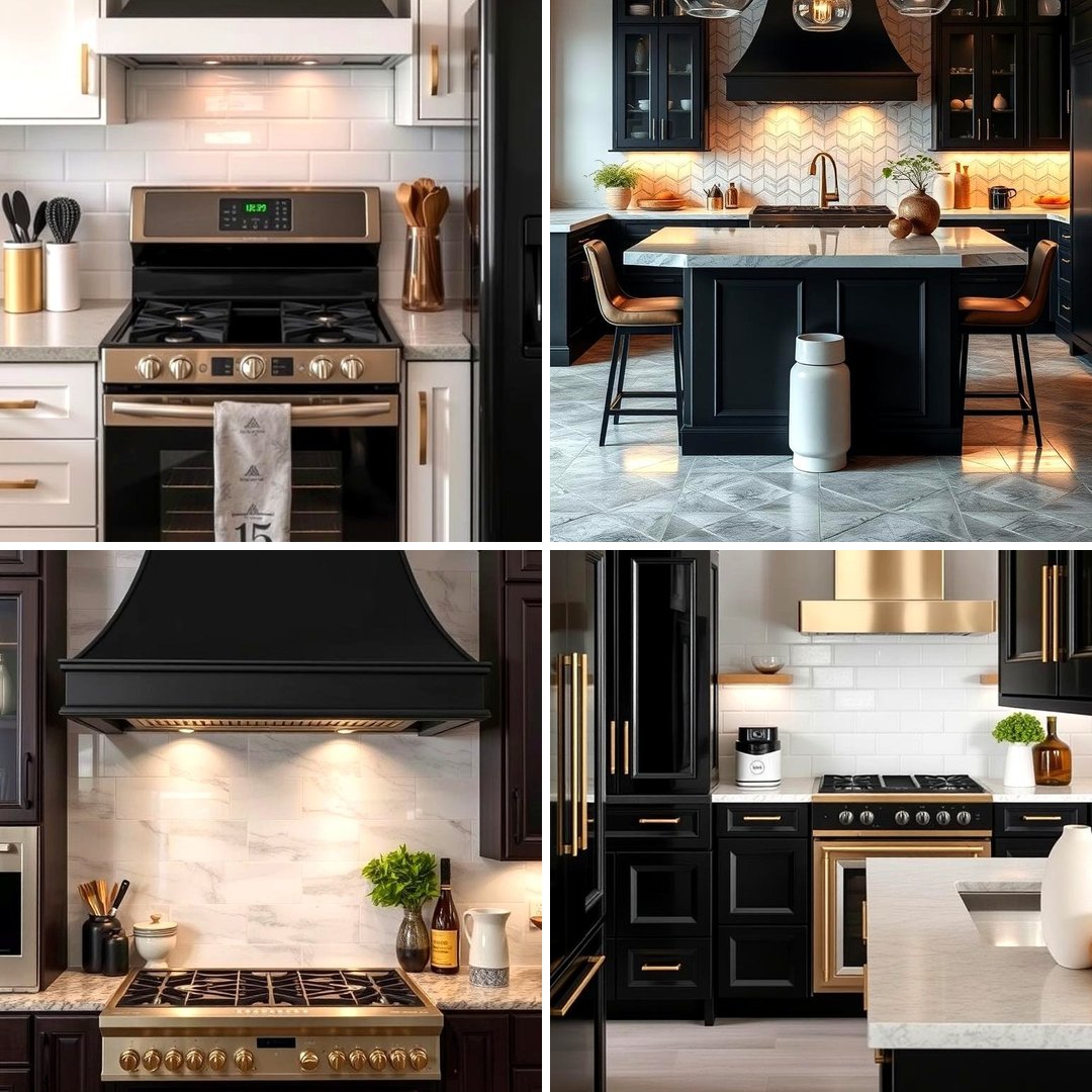 22 Black & Gold Kitchen Ideas: Luxurious Culinary Spaces - Lost At E Minor