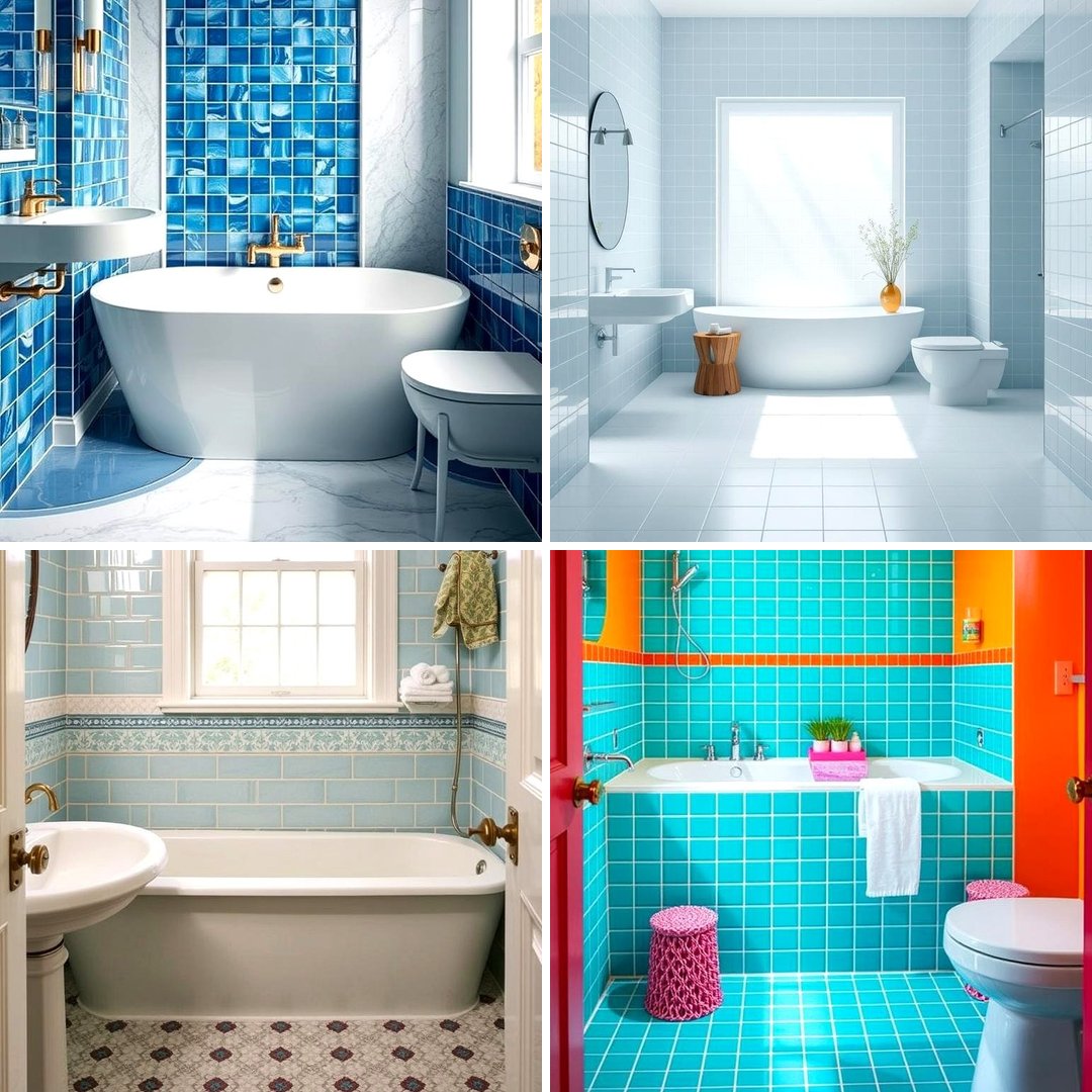 22 Blue Tile Bathroom Ideas for Spa-Like Luxury at Home - Lost At E Minor