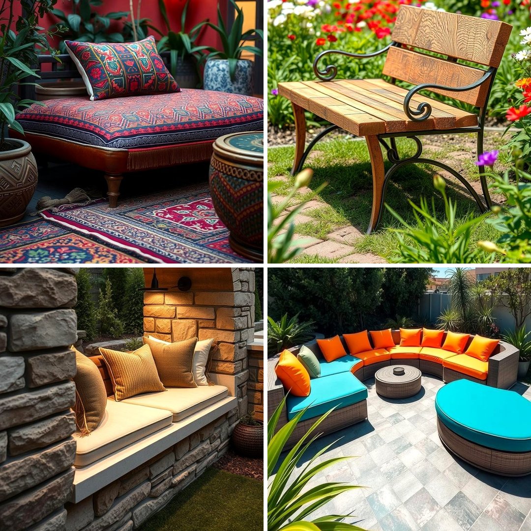 22 Comfortable Garden Seating Ideas for Outdoor Relaxation - Lost At E ...