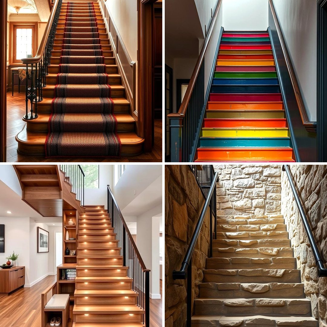 22 Creative Basement Stair Ideas to Maximize Your Space - Lost At E Minor, image size:1080x1080