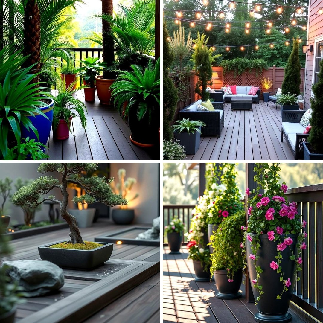 22 Deck Decorating Ideas With Plants for Lush Outdoor Spaces - Lost At ...