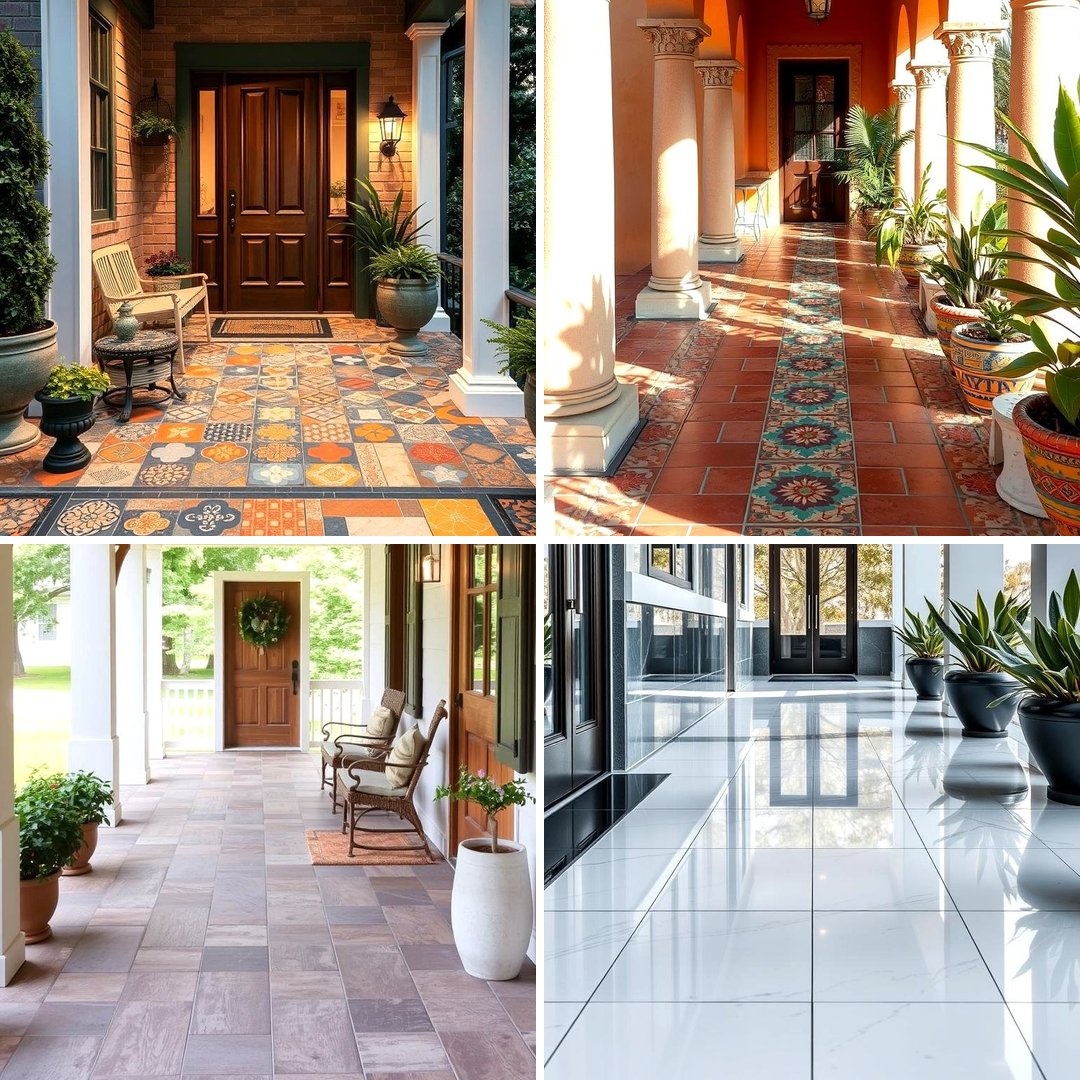22 Durable Front Porch Tile Ideas for Weather-Resistant Style - Lost At ...