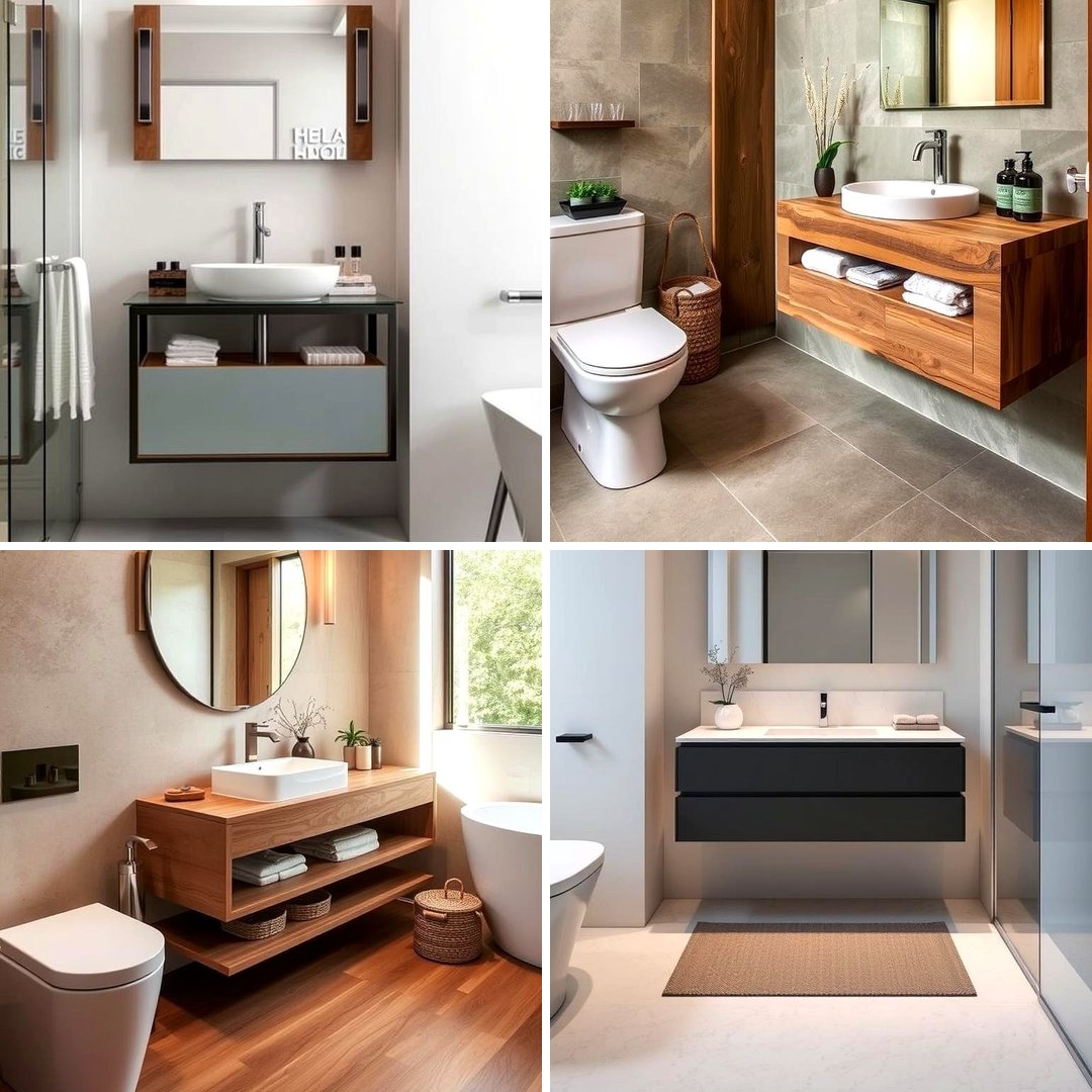 22 Floating Vanity Bathroom Ideas for Modern Minimalism - Lost At E Minor
