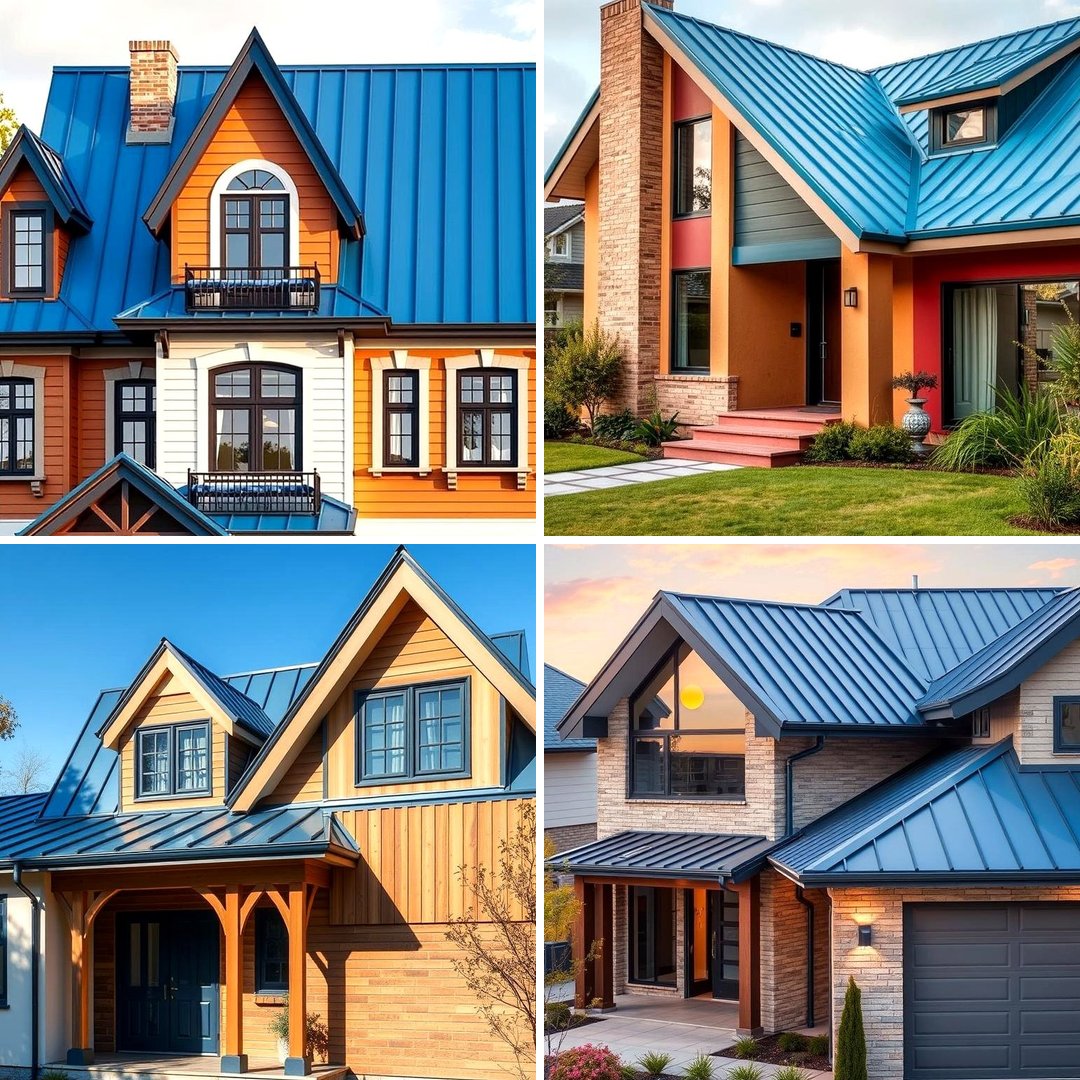 22 Houses With Blue Metal Roofs: Stylish & Durable Designs - Lost At E ...