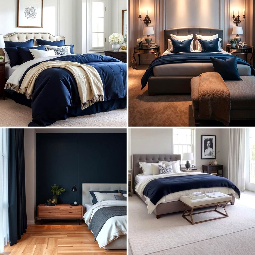 22 Navy Blue Bedroom Ideas: Sophisticated and Serene Designs - Lost At ...