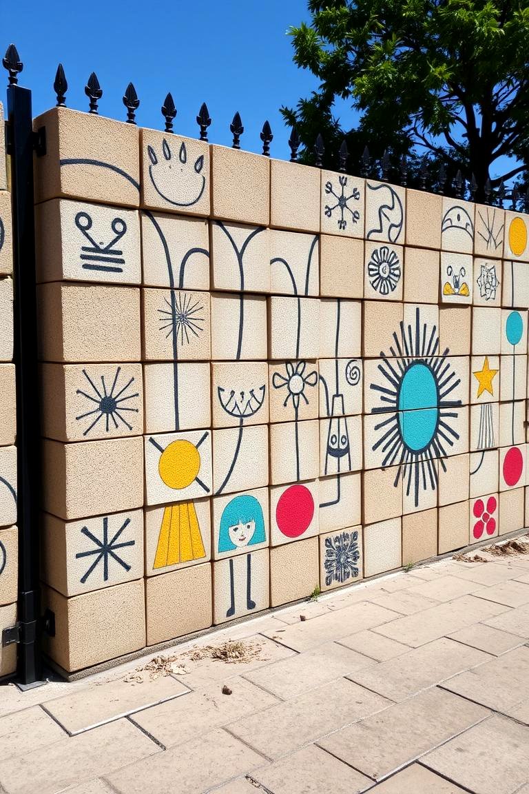 22 Cinder Block Fence Ideas for Durable Outdoor Design - Lost At E Minor