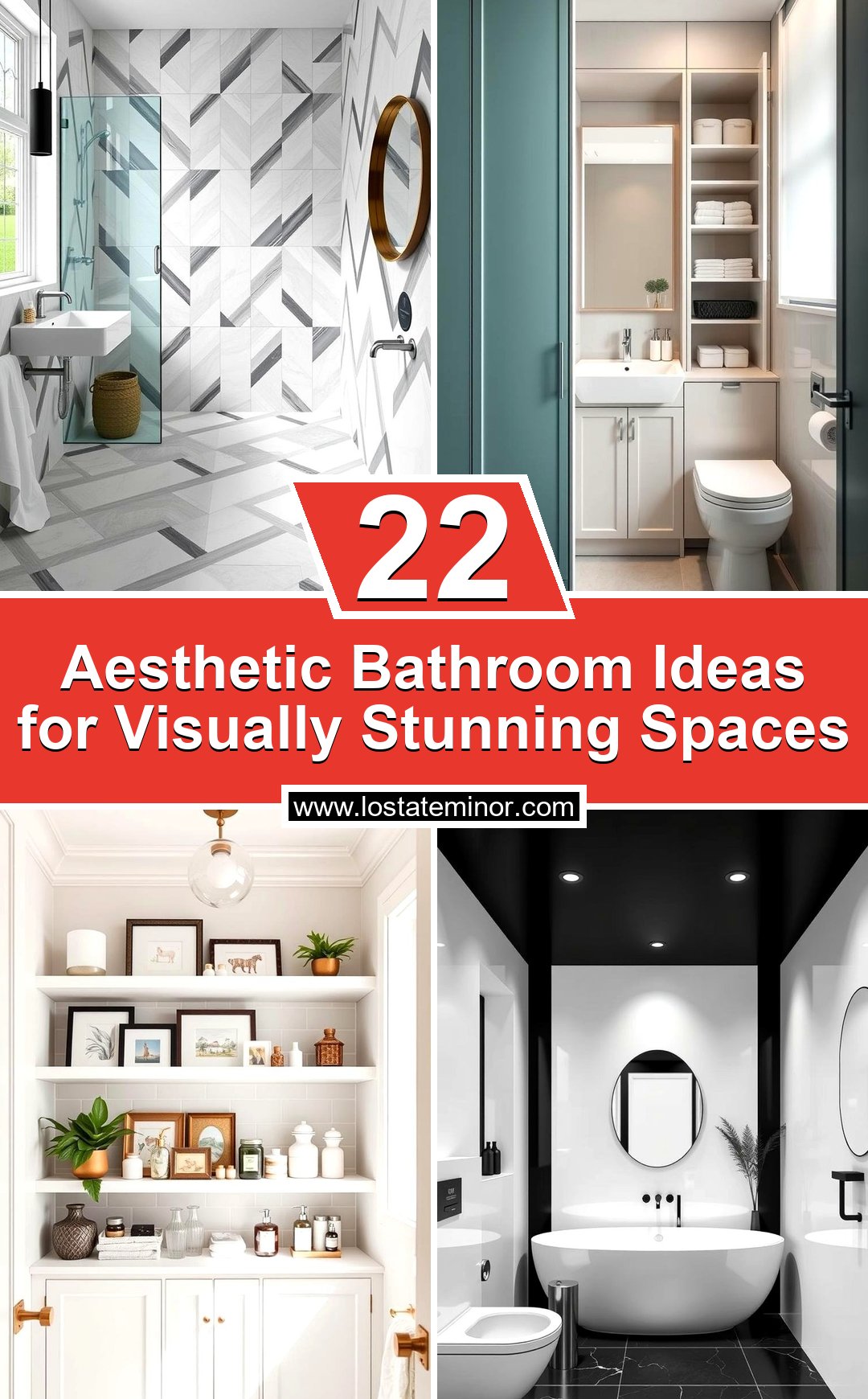 22 Aesthetic Bathroom Ideas for Visually Stunning Spaces - Lost At E Minor