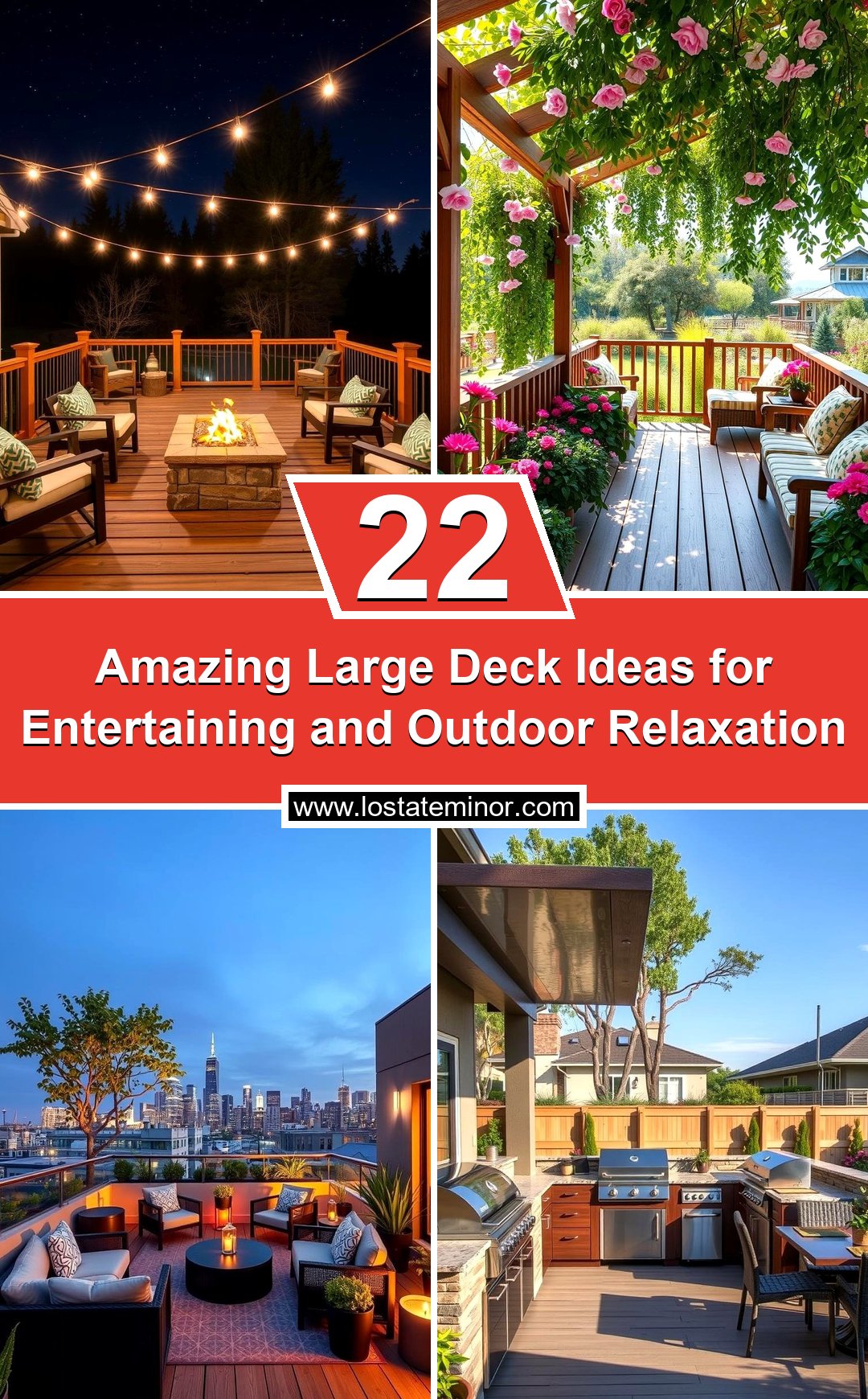 22 Amazing Large Deck Ideas for Entertaining and Outdoor Relaxation ...