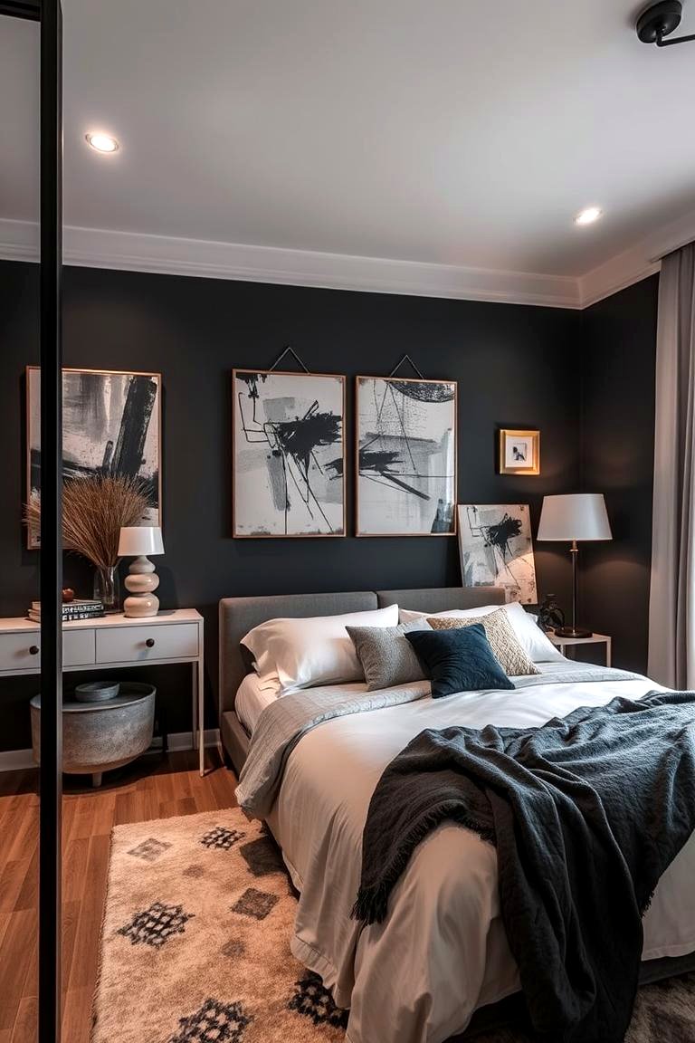22 Charcoal Bedroom Ideas for Modern Sophistication - Lost At E Minor