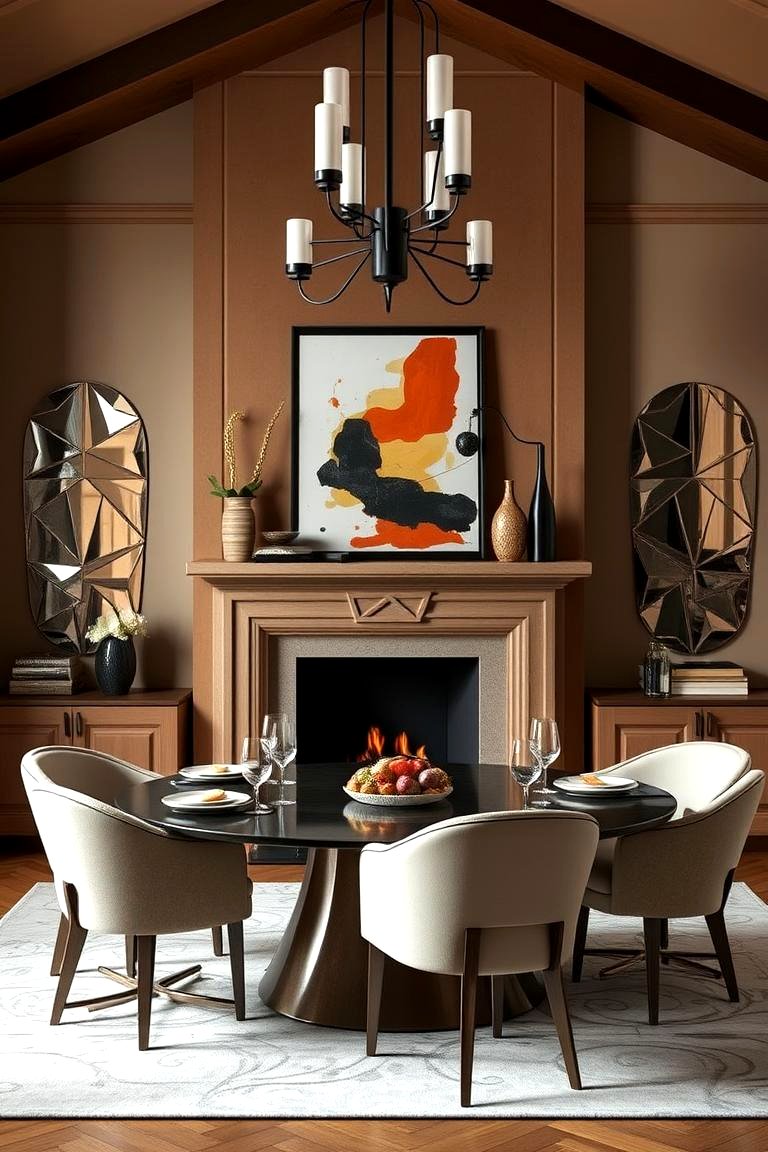 22 Inviting Dining Room With Fireplace Layout Ideas - Lost At E Minor