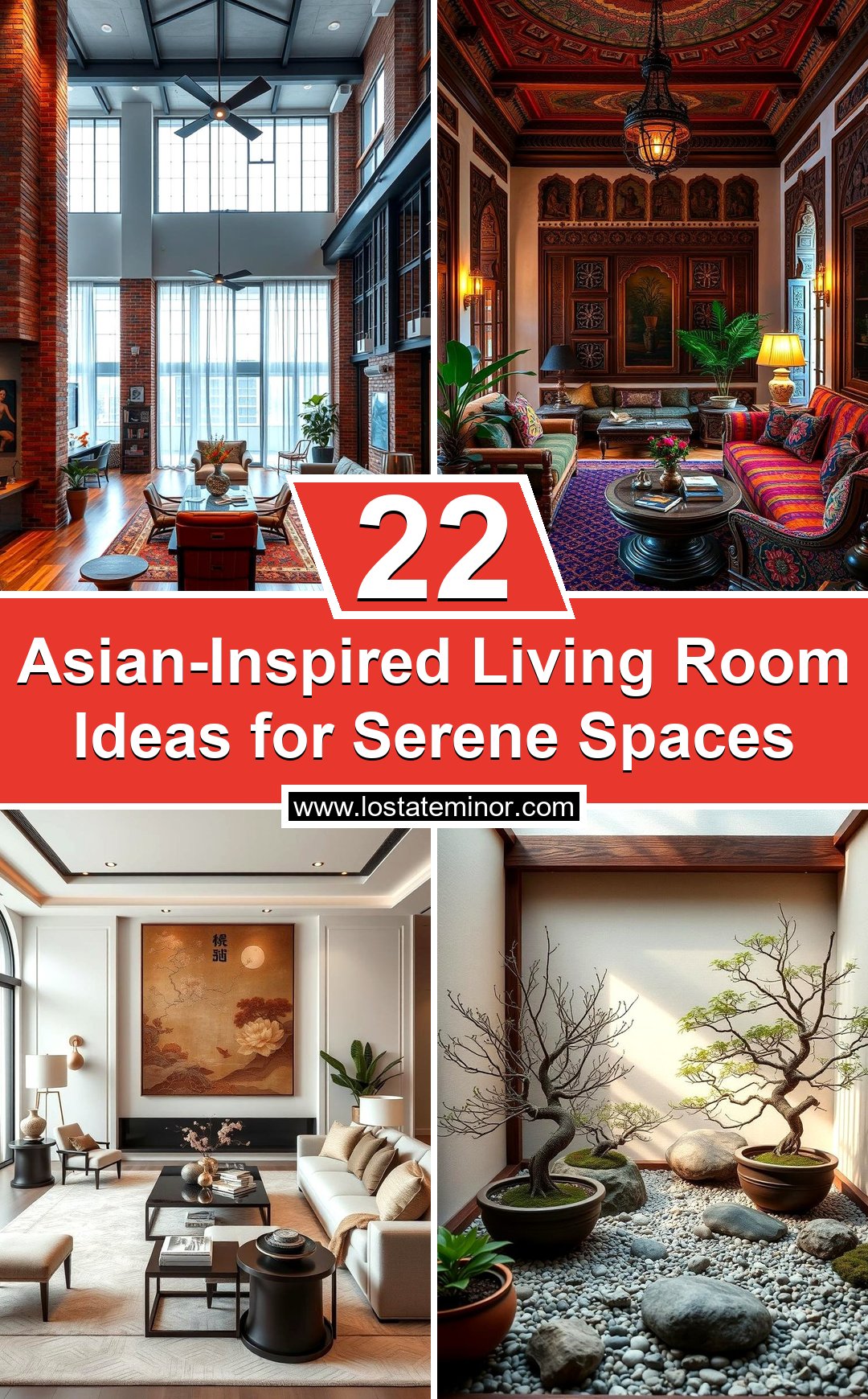 Photo inspiration: Cozy Asian Inspired Living Area Reference: 22 Asian Inspired Living Room Ideas For Serene Spaces
