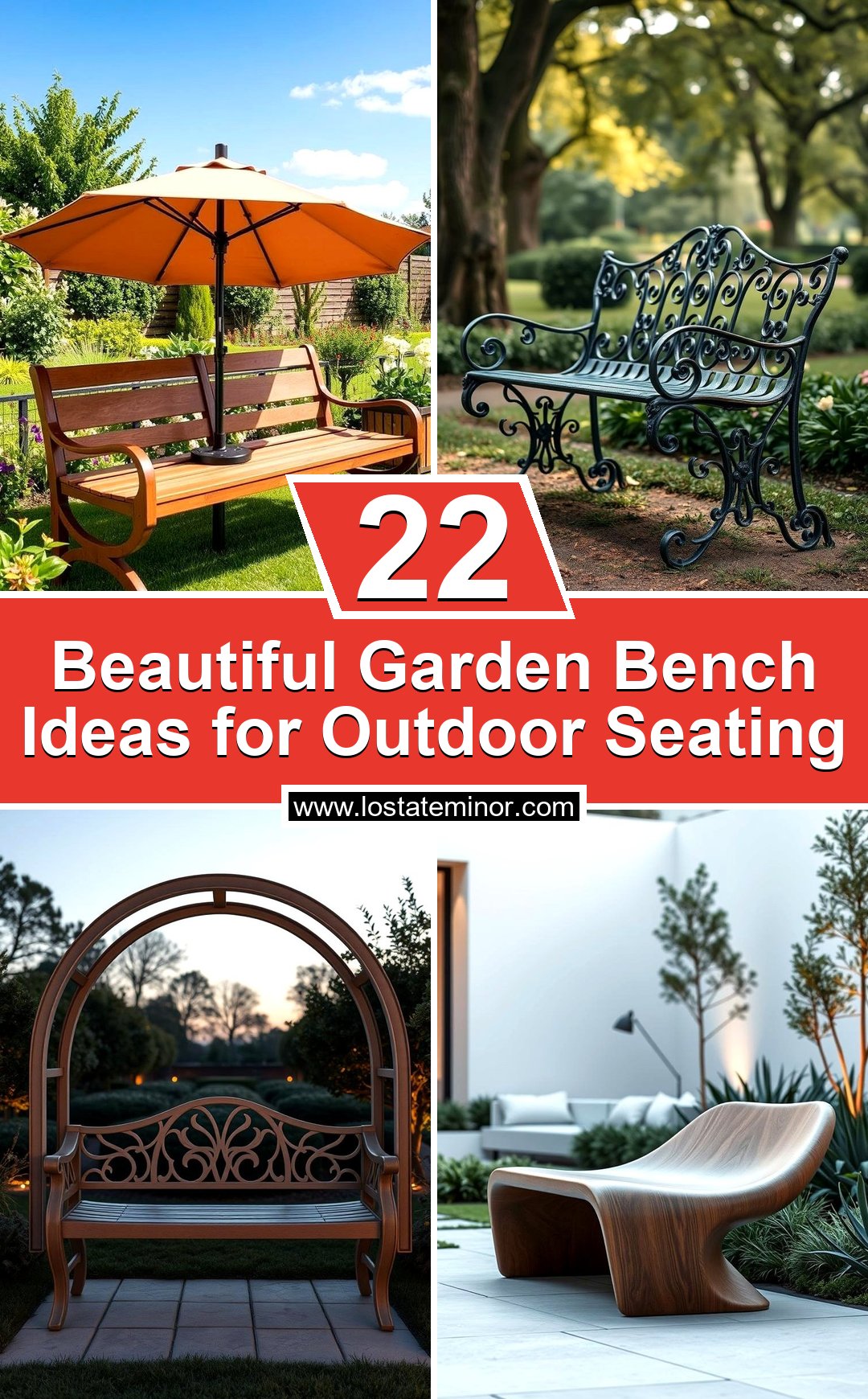 22 Beautiful Garden Bench Ideas for Outdoor Seating - Lost At E Minor