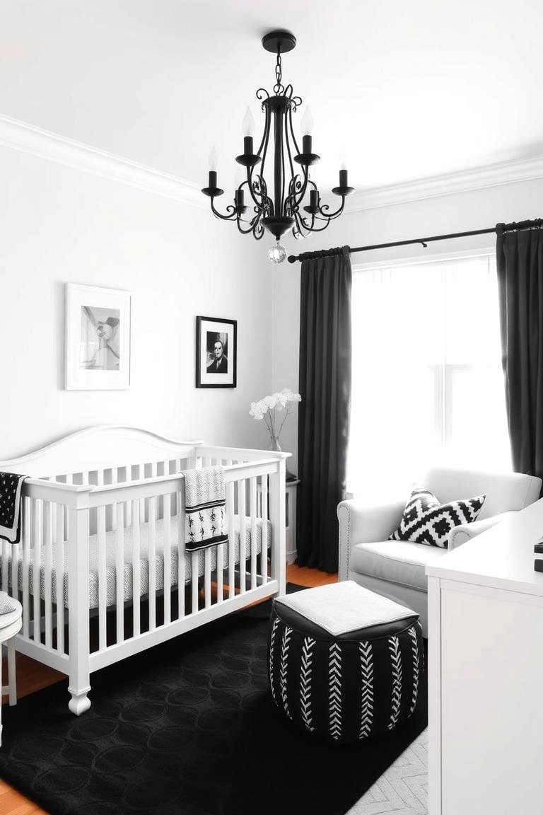 22 Black Nursery Ideas for Sophisticated & Calming Baby Rooms - Lost At ...
