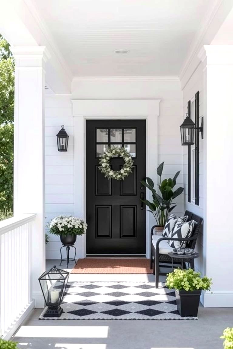 22 Stunning Black Porch Ideas for Modern Outdoor Spaces - Lost At E Minor