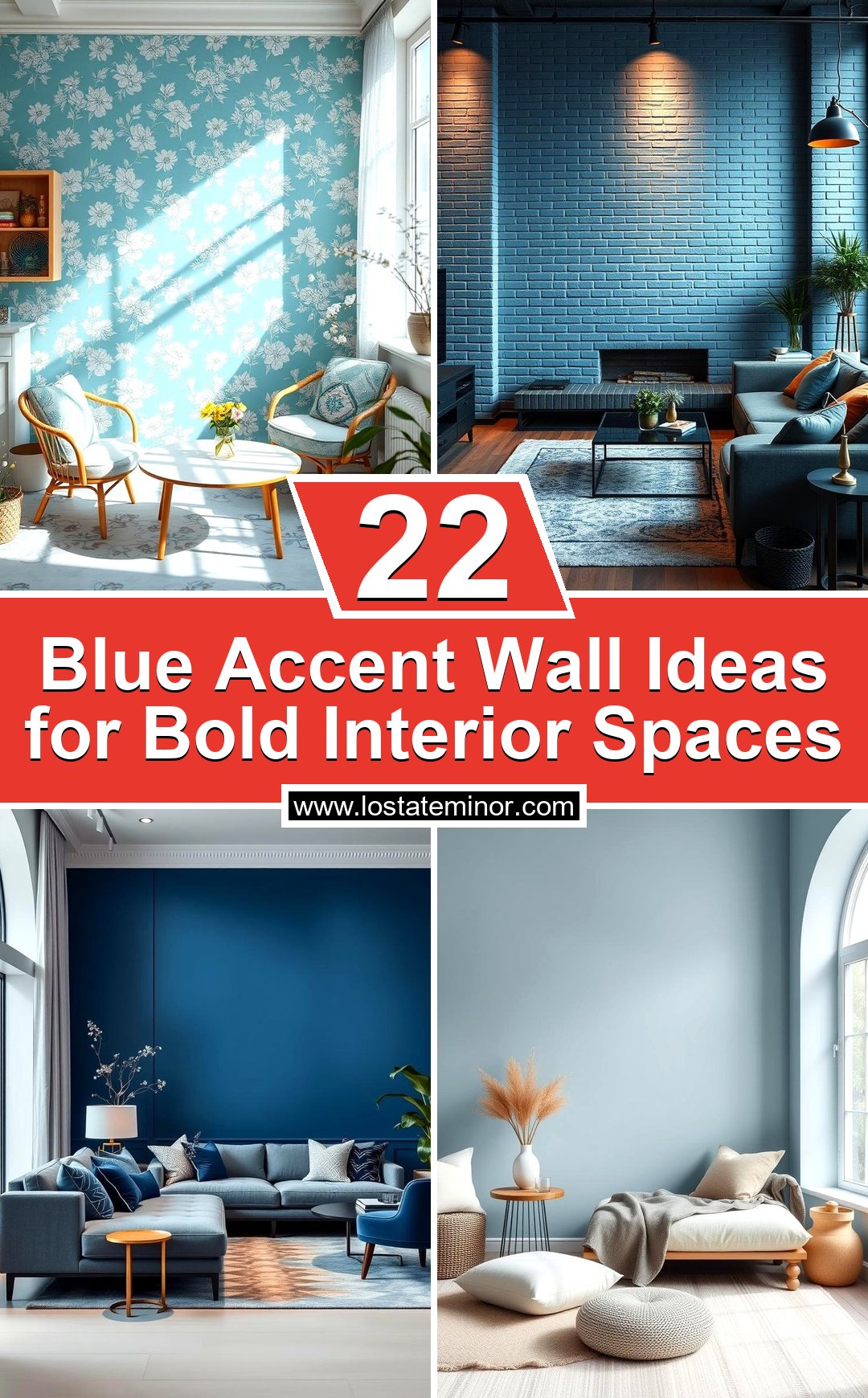 22 Blue Accent Wall Ideas for Bold Interior Spaces - Lost At E Minor