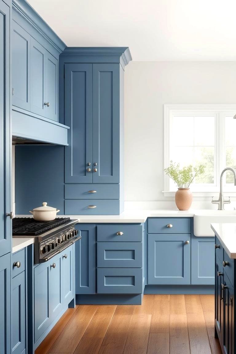 22 Blue French Country Kitchen Design Ideas & Tips - Lost At E Minor