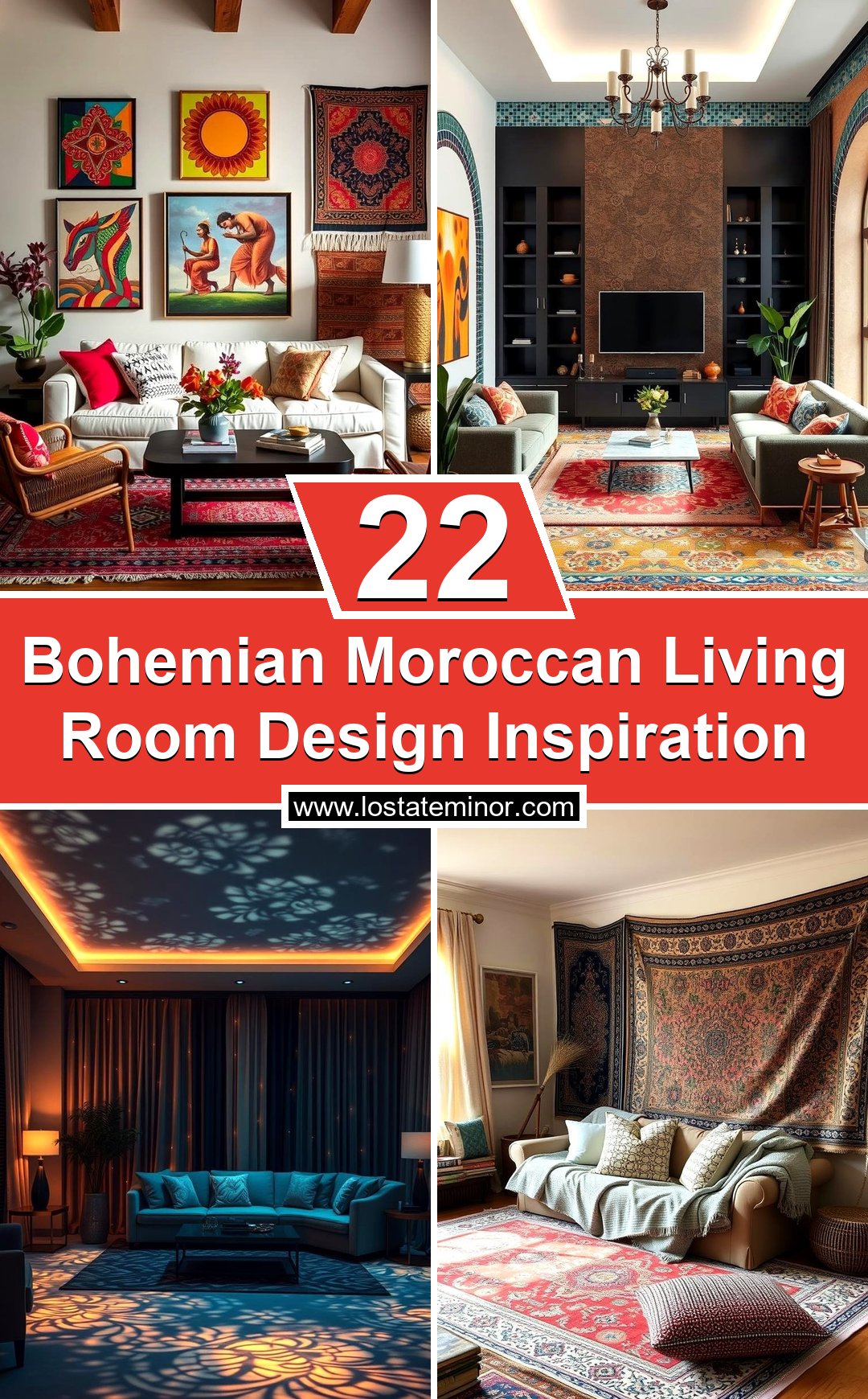 22 Bohemian Moroccan Living Room Design Inspiration - Lost At E Minor