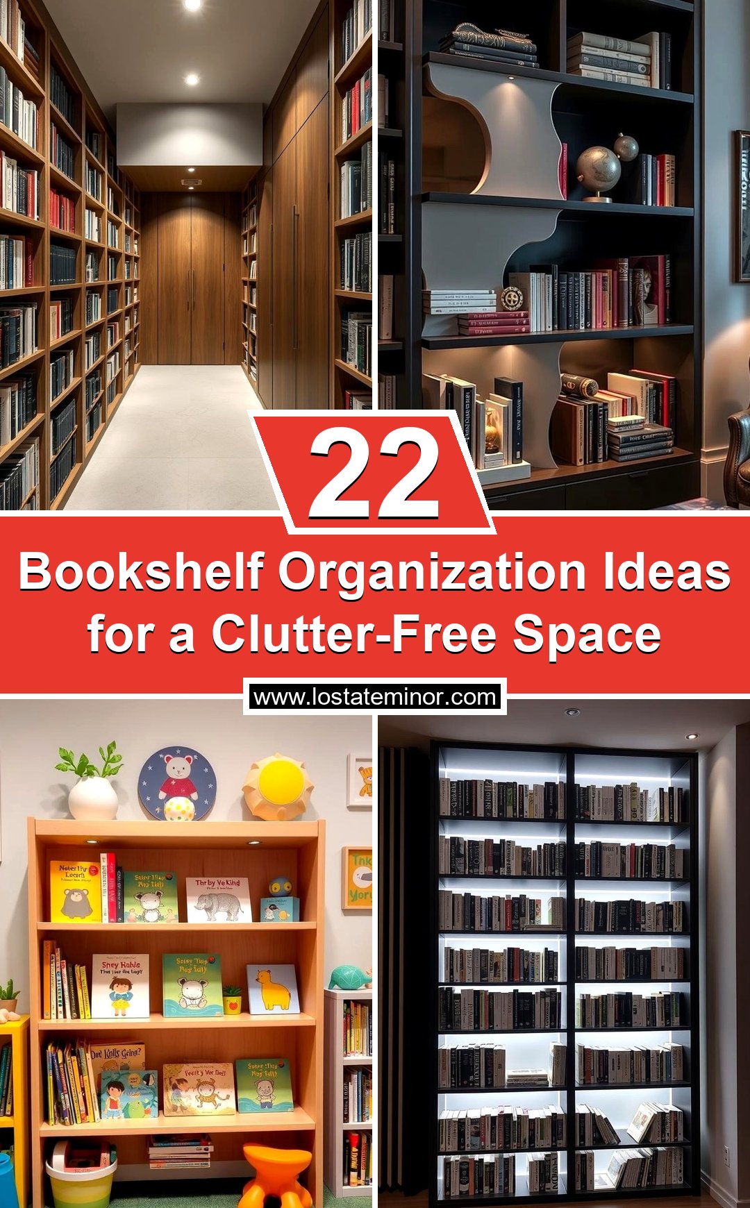 22 Bookshelf Organization Ideas for a Clutter-Free Space - Lost At E Minor