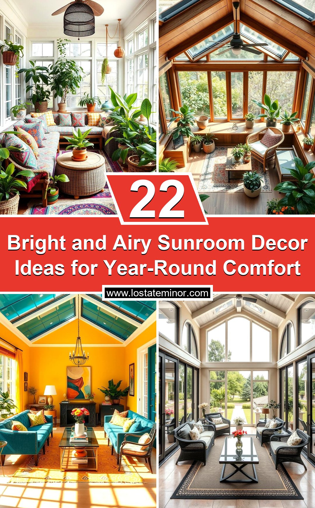 22 Bright & Airy Sunroom Decor Ideas for Year-Round Comfort - Lost At E ...