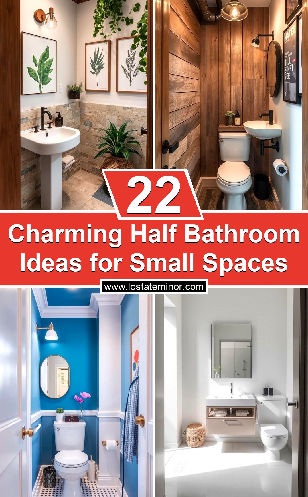 22 Charming Half Bathroom Ideas for Small Spaces - Lost At E Minor