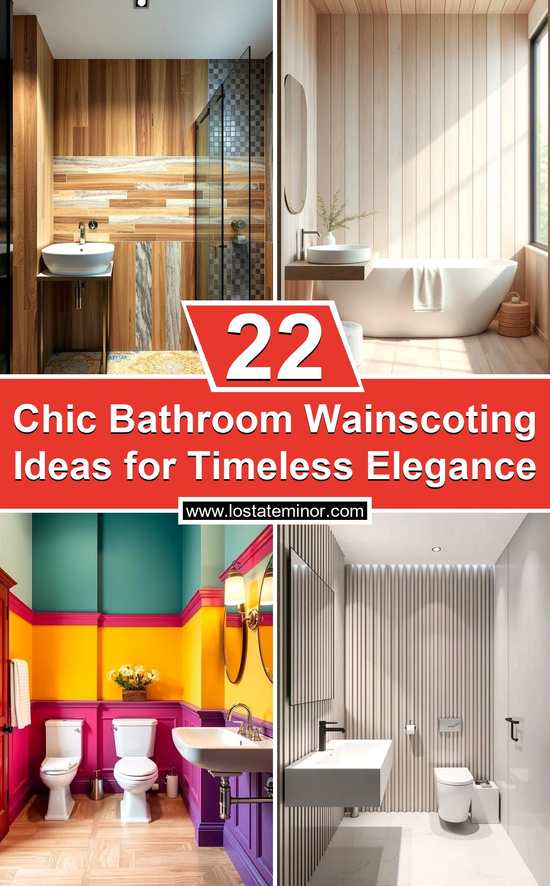 22 Chic Bathroom Wainscoting Ideas for Timeless Elegance - Lost At E Minor