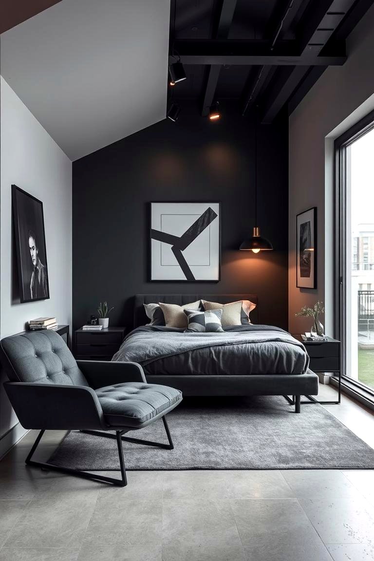 22 Charcoal Bedroom Ideas for Modern Sophistication - Lost At E Minor