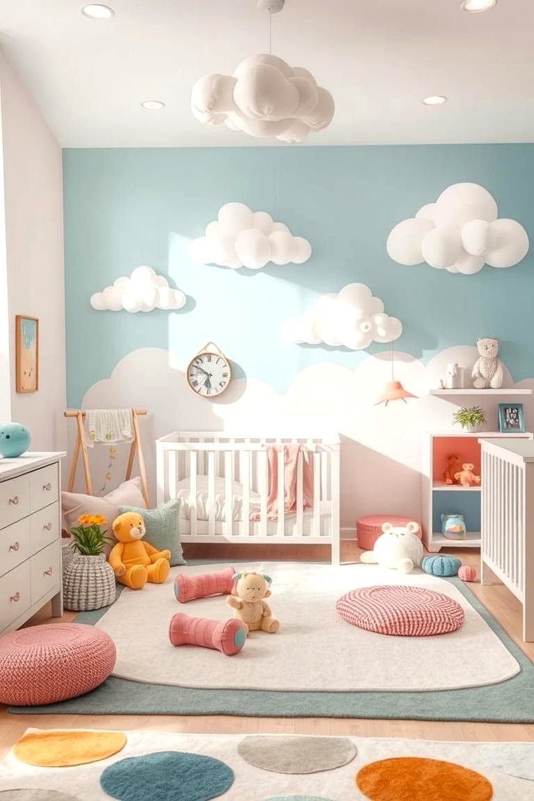 22 Cloud Themed Nursery Ideas for a Serene Baby Room - Lost At E Minor