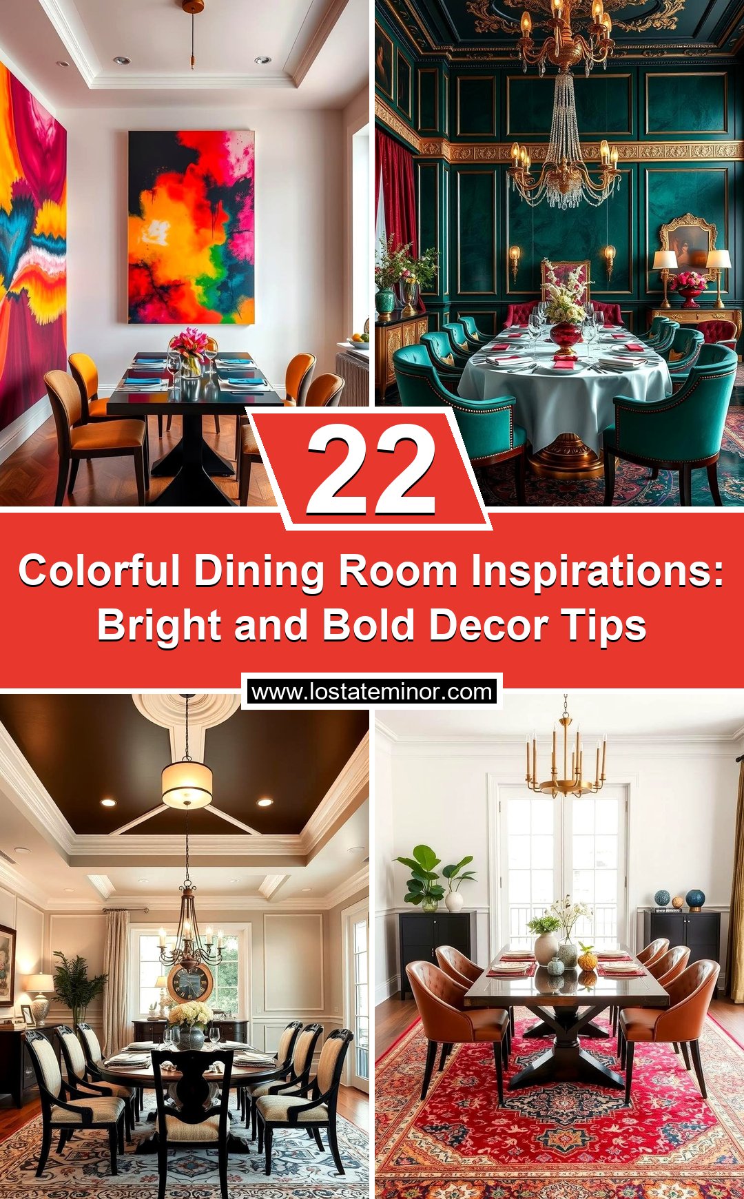 22 Colorful Dining Room Inspirations: Bright & Bold Decor Tips - Lost ...