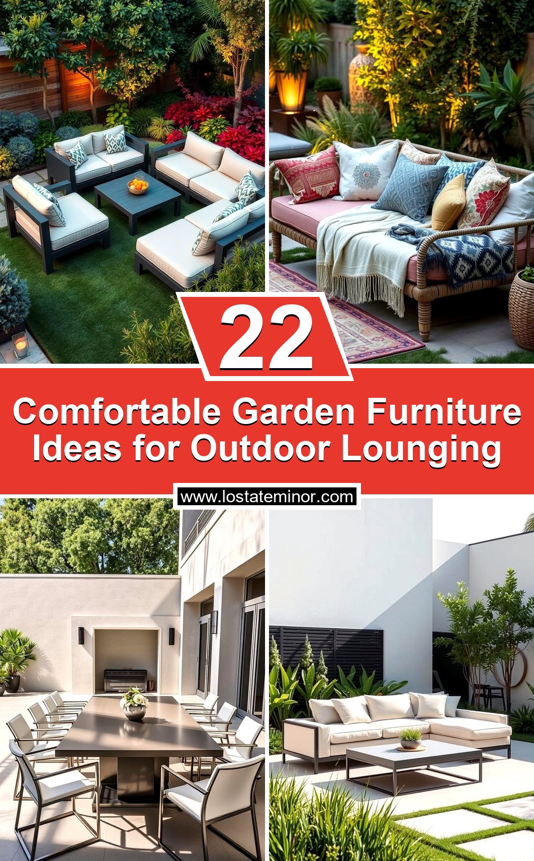 22 Comfortable Garden Furniture Ideas for Outdoor Lounging - Lost At E ...