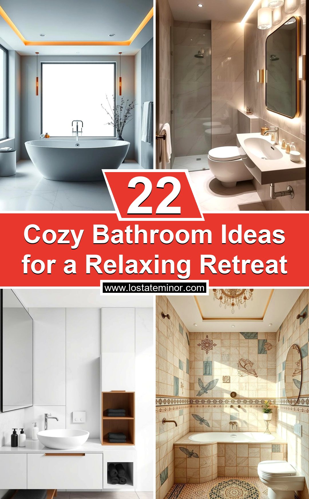 22 Cozy Bathroom Ideas for a Relaxing Retreat - Lost At E Minor
