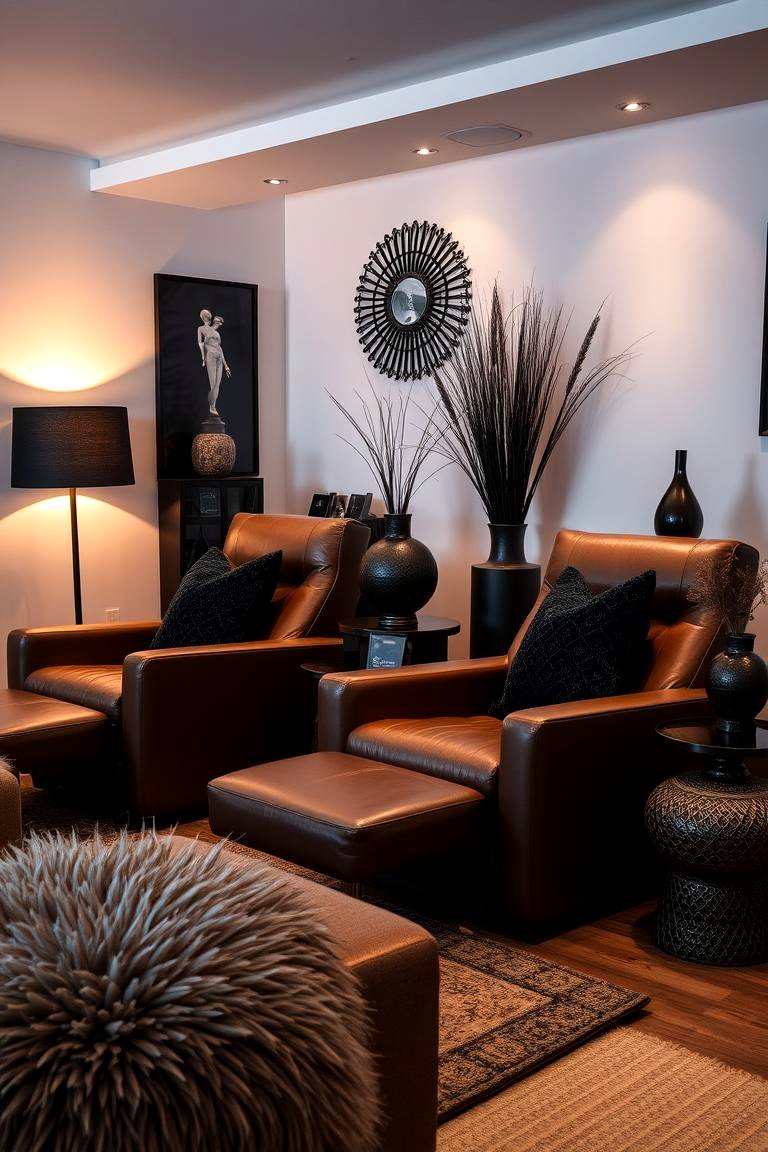 22 Black & Brown Living Room Ideas for Warm Minimalism - Lost At E Minor