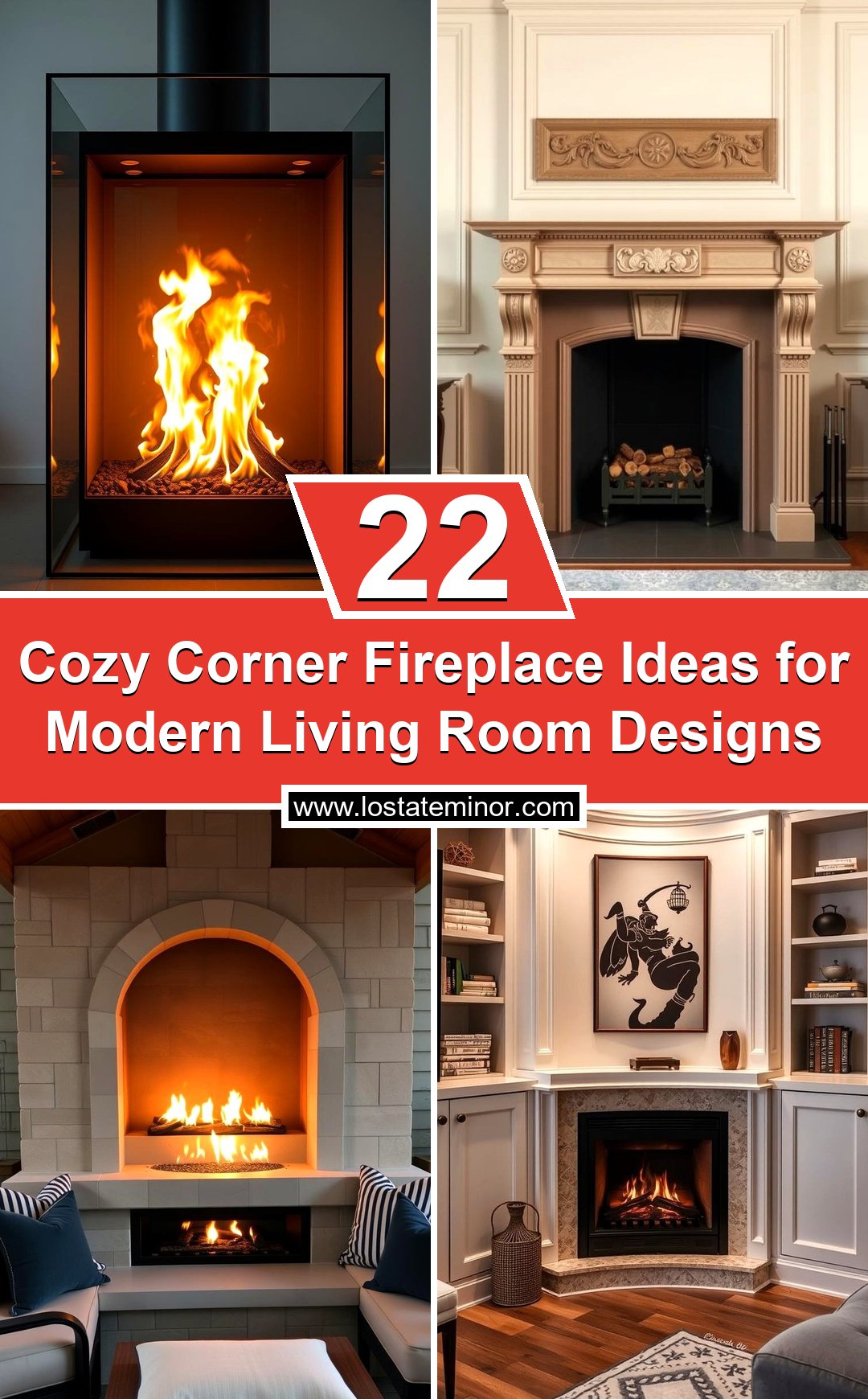 22 Cozy Corner Fireplace Ideas for Modern Living Room Designs - Lost At ...