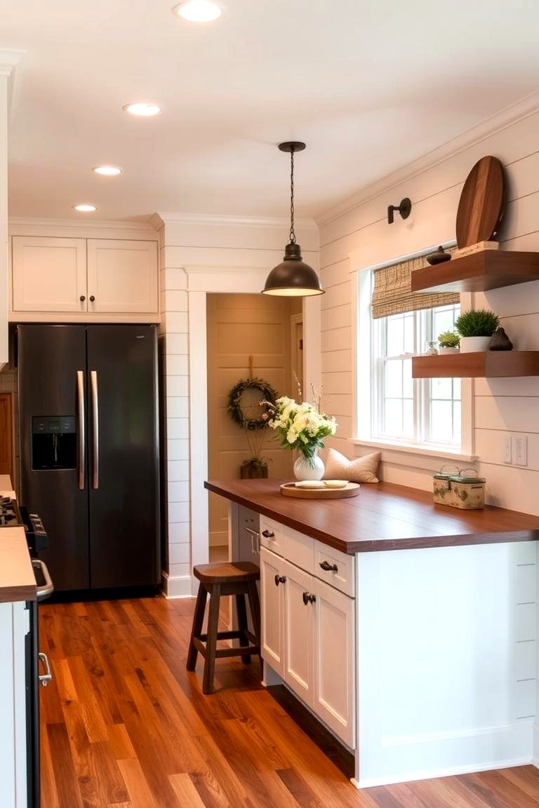 22 Rustic Kitchen Shiplap & Island Ideas for Cozy Design - Lost At E Minor
