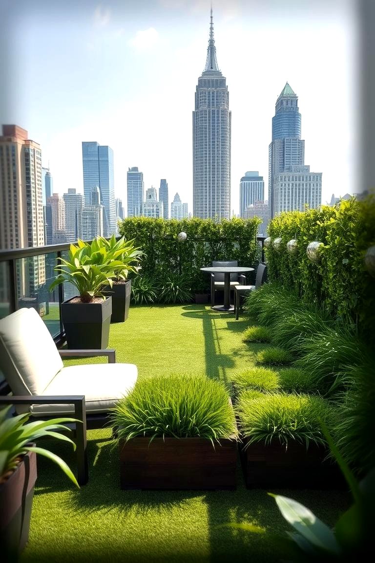 22 Artificial Grass Balcony Designs for Urban Greenery - Lost At E Minor