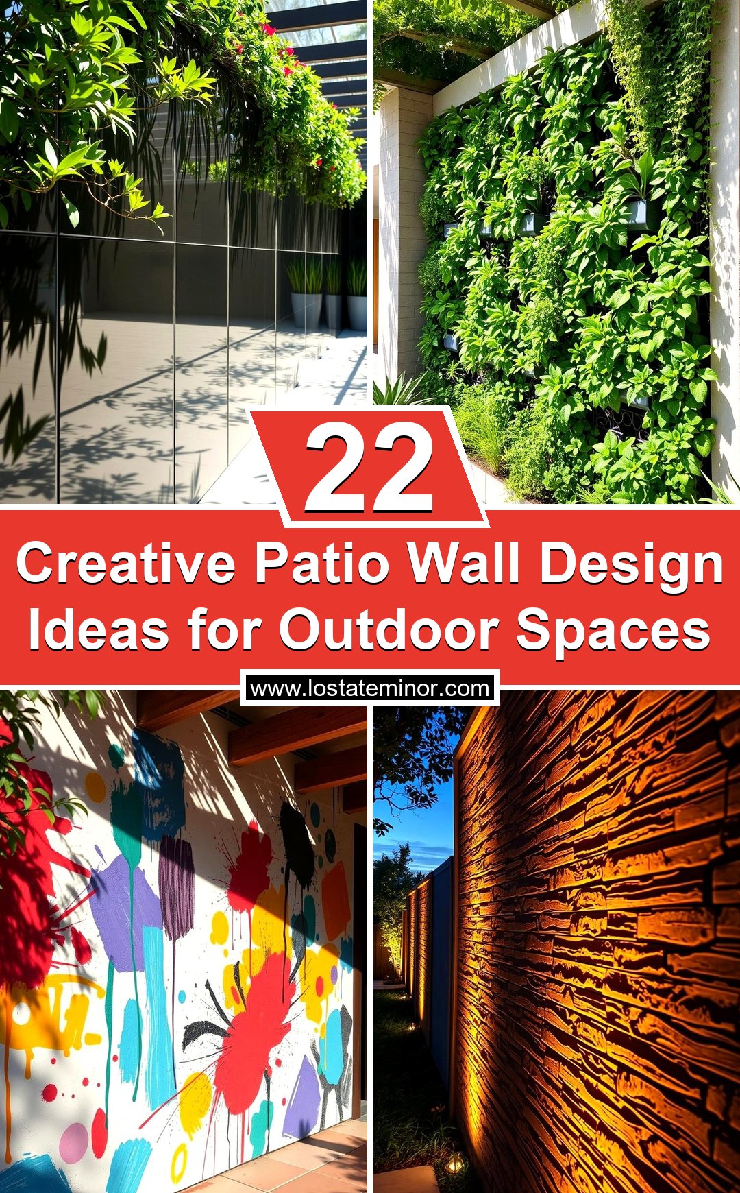 22 Creative Patio Wall Design Ideas for Outdoor Spaces - Lost At E Minor