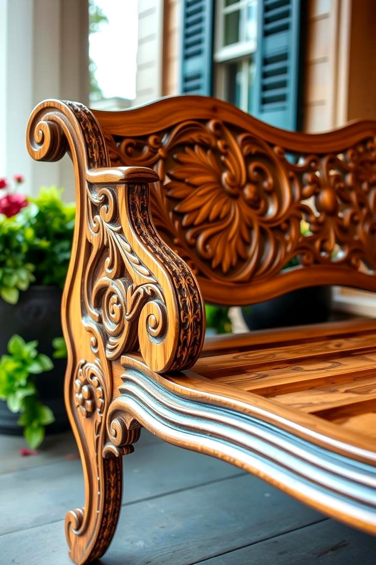 22 Cozy Front Porch Bench Ideas for Welcoming Seating & Charm - Lost At ...