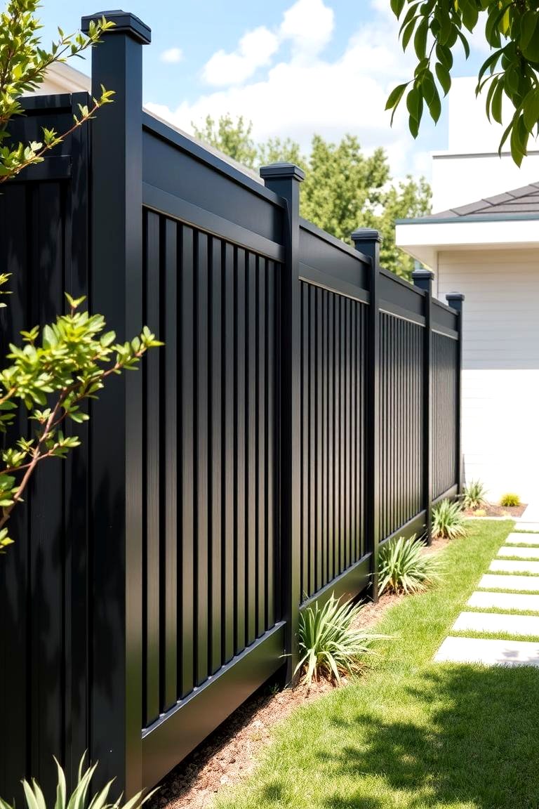 22 Striking Black Fence Designs for Outdoor Spaces - Lost At E Minor