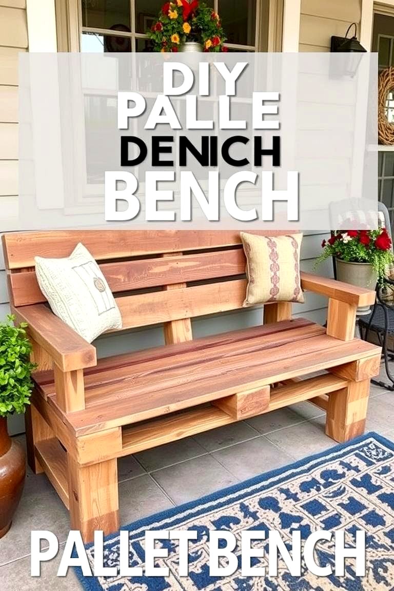 22 Cozy Front Porch Bench Ideas for Welcoming Seating & Charm - Lost At ...