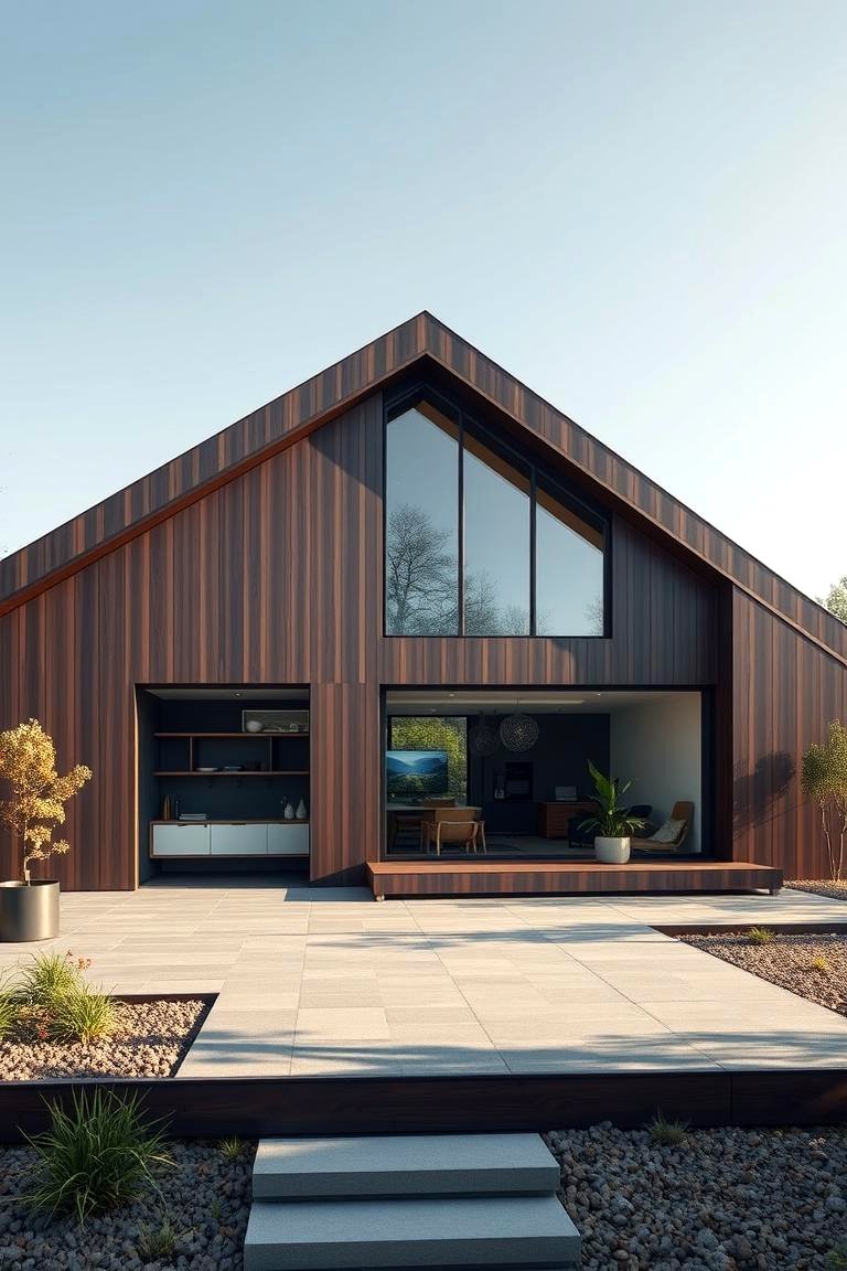 22 Dark Brown House Exterior Ideas for a Warm Aesthetic - Lost At E Minor