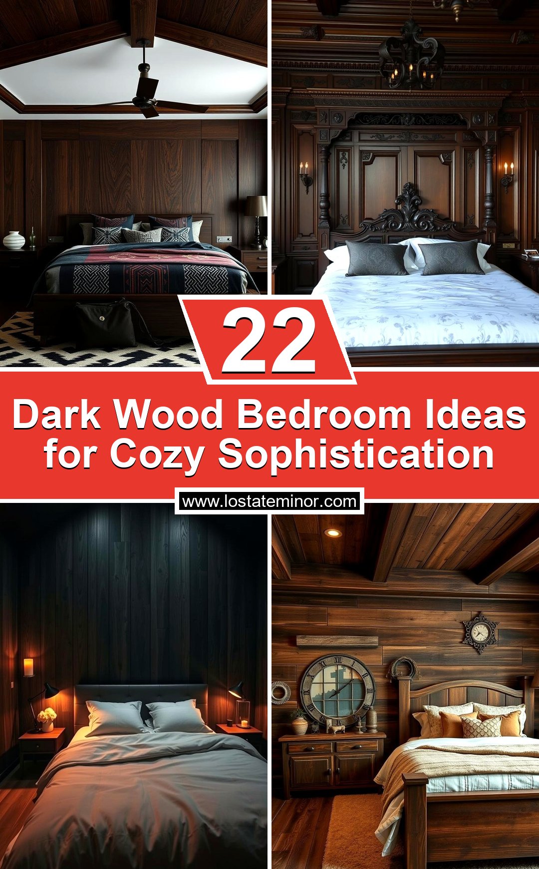 22 Dark Wood Bedroom Ideas for Cozy Sophistication - Lost At E Minor