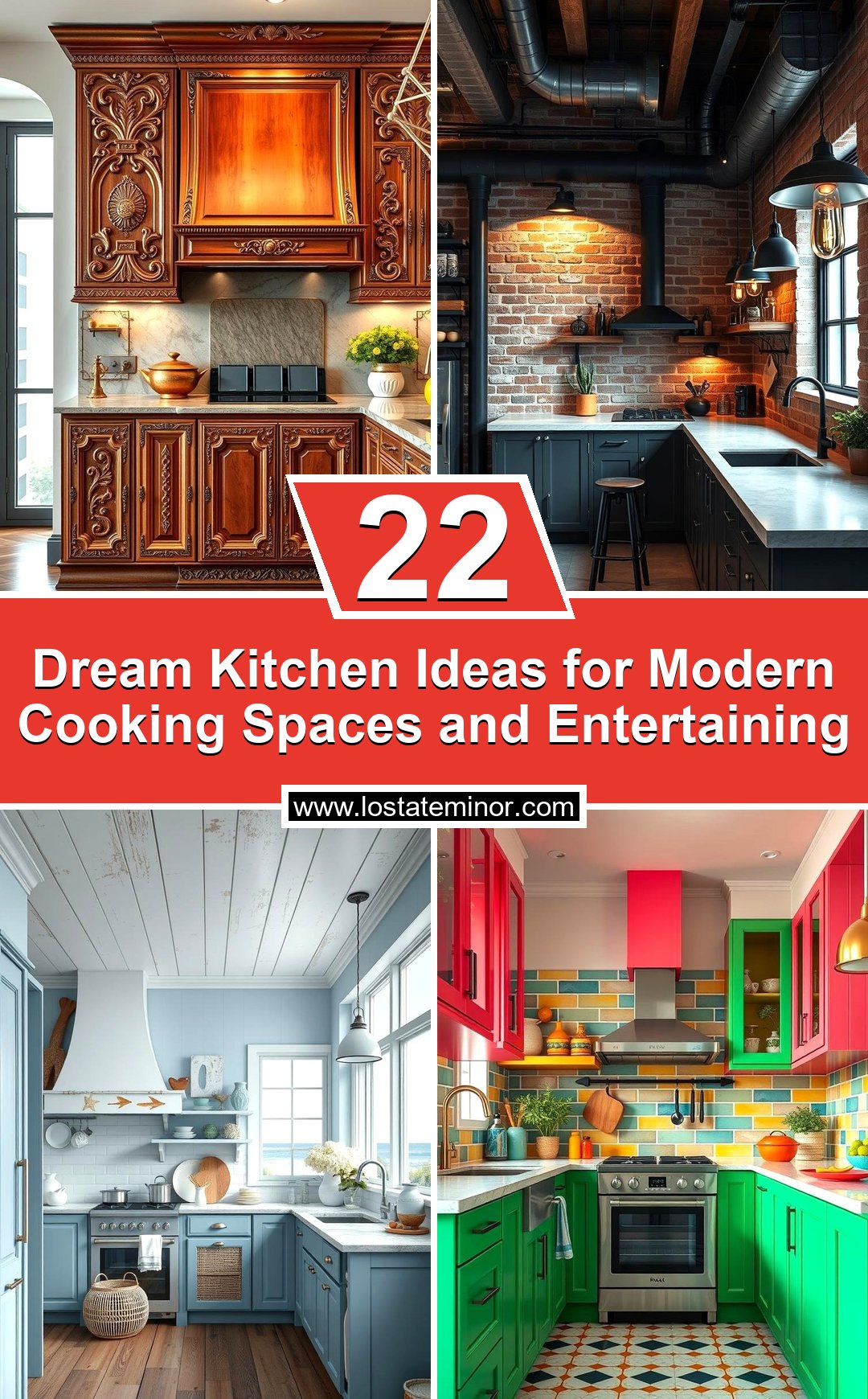 22 Dream Kitchen Ideas for Modern Cooking Spaces & Entertaining - Lost ...
