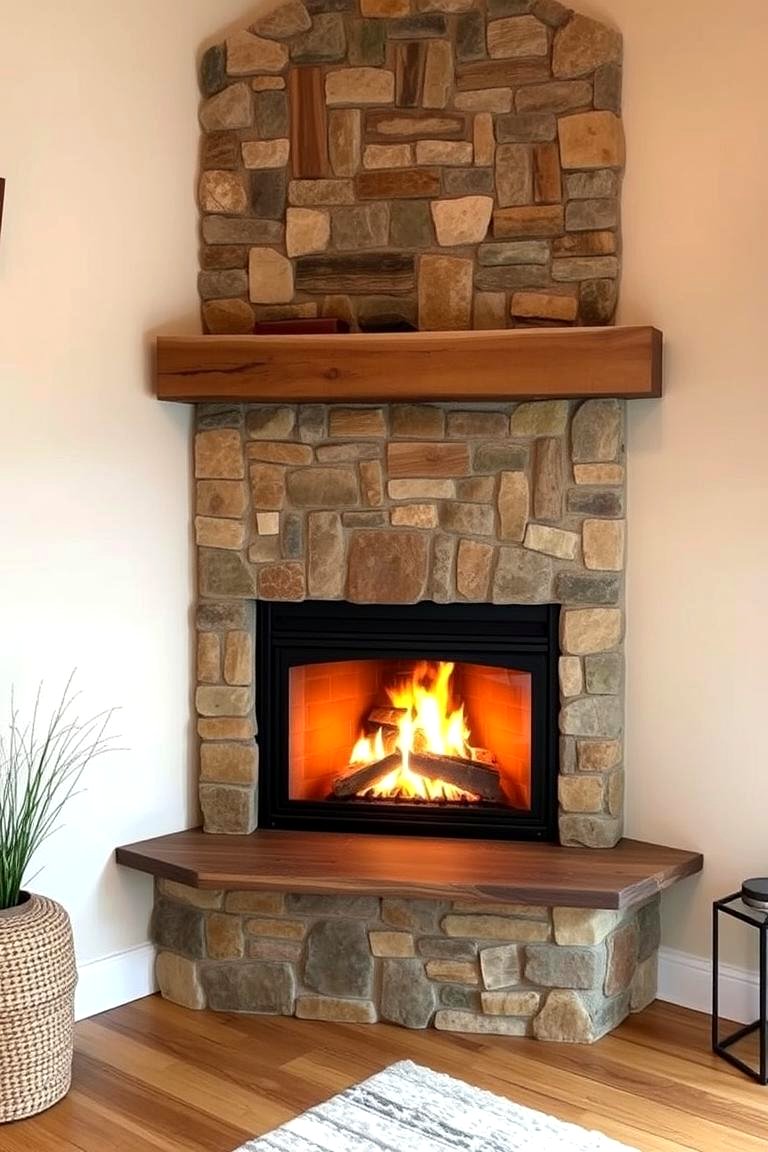 22 Modern Corner Gas Fireplace Ideas for Energy-Efficient Homes - Lost ...