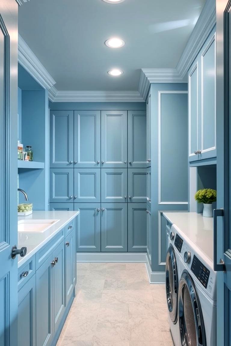 22 Blue Laundry Room Ideas for a Cheerful Workspace - Lost At E Minor