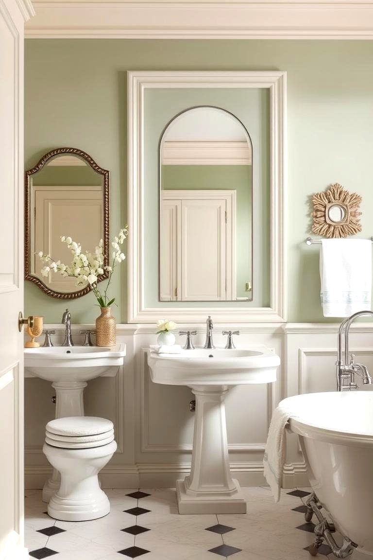 22 Sage Green & Cream Bathroom Ideas for Spa-Like Style - Lost At E Minor