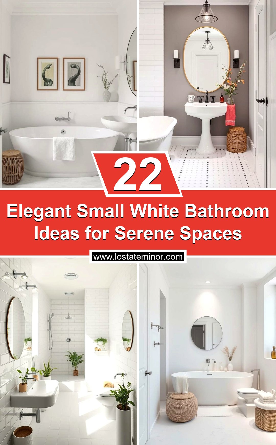 22 Elegant Small White Bathroom Ideas for Serene Spaces - Lost At E Minor