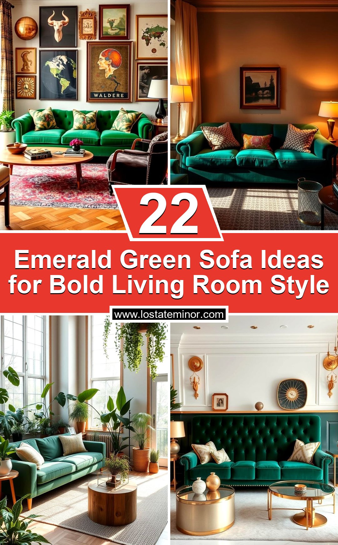 22 Emerald Green Sofa Ideas for Bold Living Room Style - Lost At E Minor