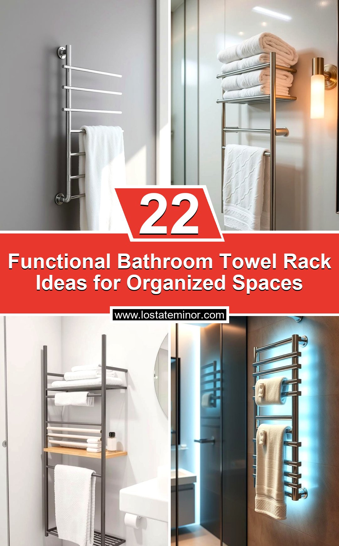 22 Functional Bathroom Towel Rack Ideas for Organized Spaces - Lost At ...