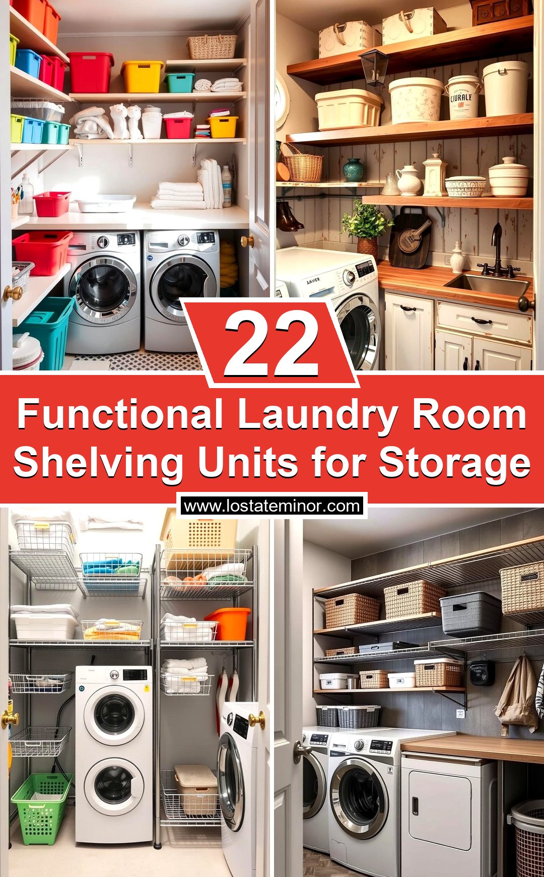Image showcasing 22 Functional Laundry Room Shelving Units for Storage - Lost At E Minor