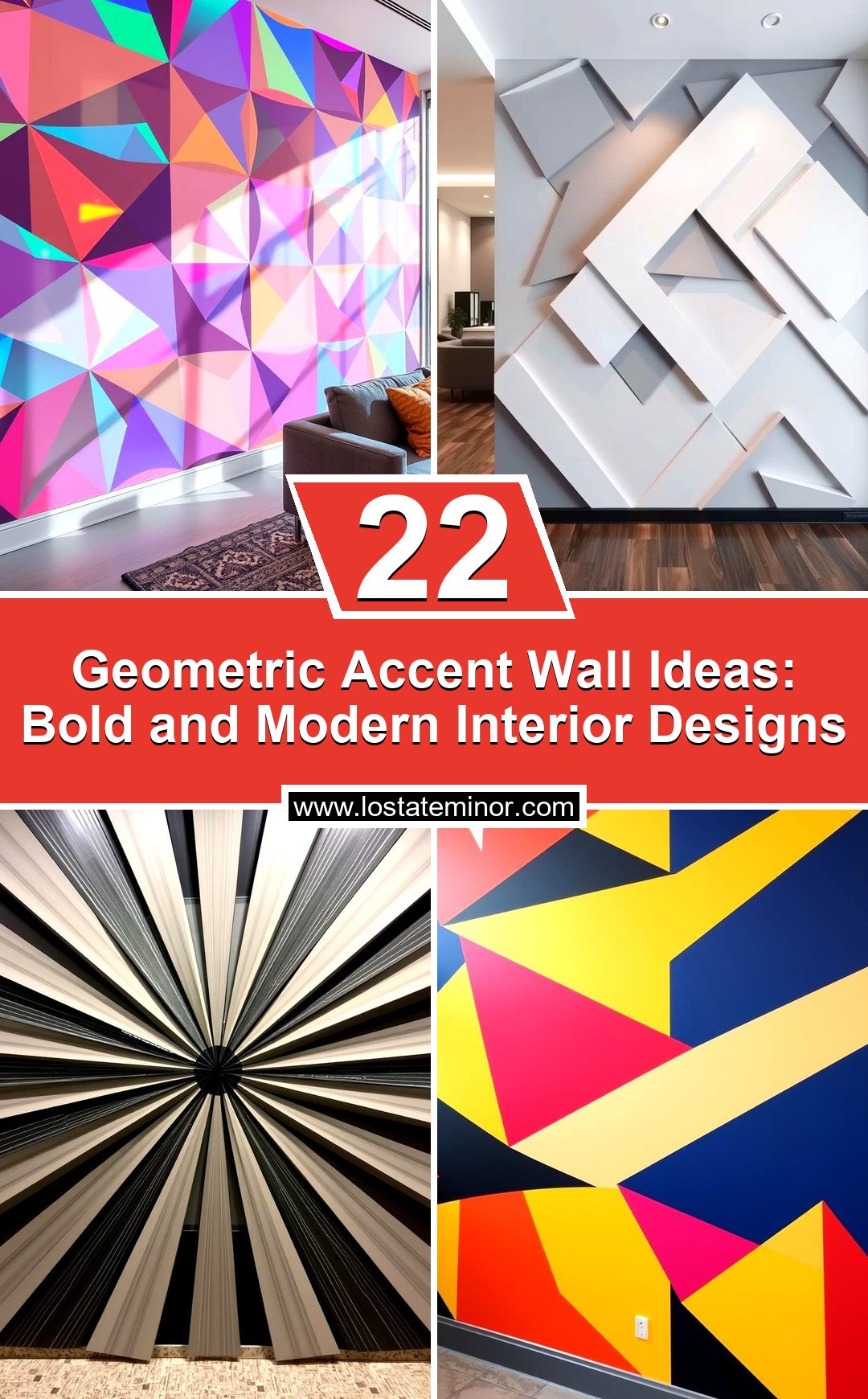 22 Geometric Accent Wall Ideas: Bold & Modern Interior Designs - Lost ...
